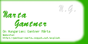 marta gantner business card